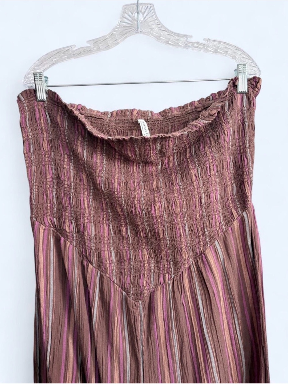 American Eagle striped jumpsuit